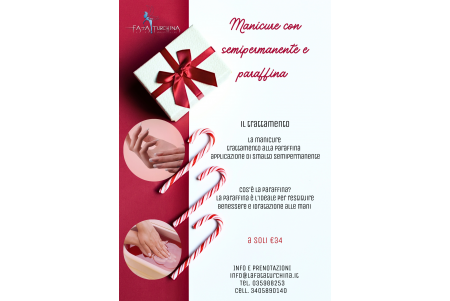 Manicure con semipermanente e paraffina